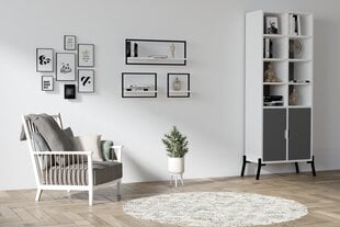 Seina riiul, Asir, 80x30x20 cm, valge hind ja info | Riiulid | kaup24.ee