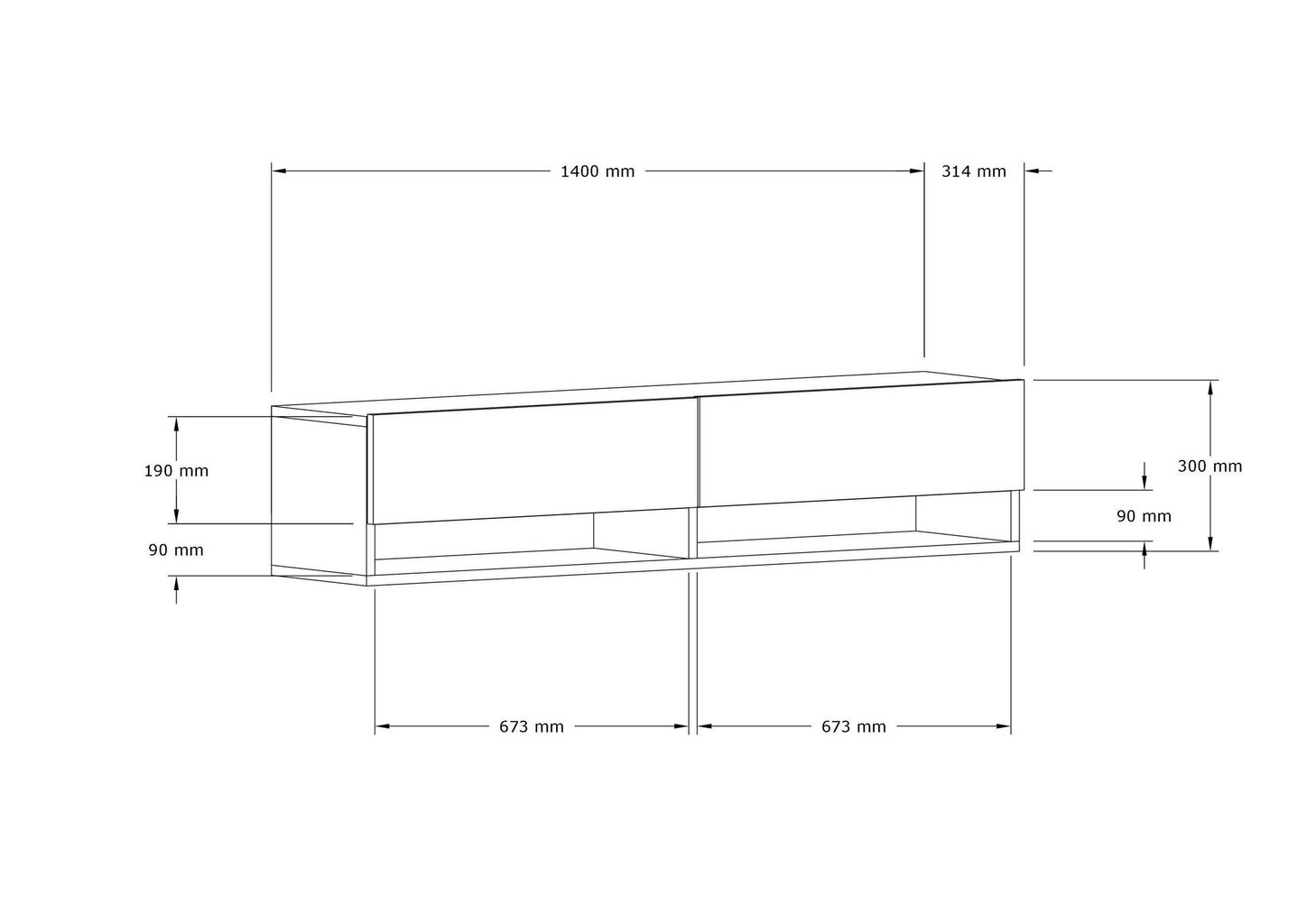 TV-alus, Asir, 141x31x30 cm, beež hind ja info | TV alused | kaup24.ee