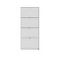Jalanõude riiul Aatrium, 70x16x162 cm, valge hind ja info | Jalatsikapid, jalatsiriiulid | kaup24.ee