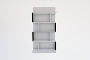 Raamaturiiul, Asir, 80x160x21.8 cm, valge hind ja info | Riiulid | kaup24.ee