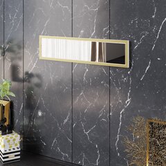 Dekoratiivne puitlaastplaadi peegel, Asir, valge hind ja info | Peeglid | kaup24.ee
