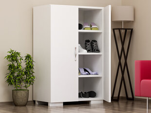 Обувной шкаф Asir, 60x94x35 см, белый цена и информация | Полки для обуви, банкетки | kaup24.ee
