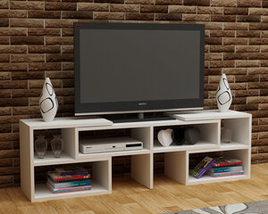 TV alus, Asir, 136,8x40x29,5 cm, valge hind ja info | TV alused | kaup24.ee