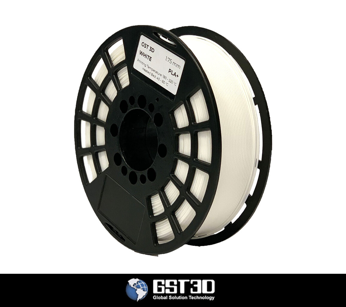 GST3D PLA+ 1,75 mm 1 kg White hind ja info | Nutiseadmed ja aksessuaarid | kaup24.ee