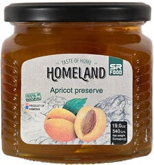 Aprikoosimoos Homeland, 540g hind ja info | Hoidised, keedised, konservid | kaup24.ee