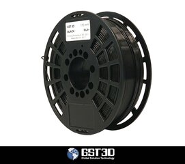 GST3D PLA+ 1, 75 mm 1 kg Black hind ja info | Nutiseadmed ja aksessuaarid | kaup24.ee