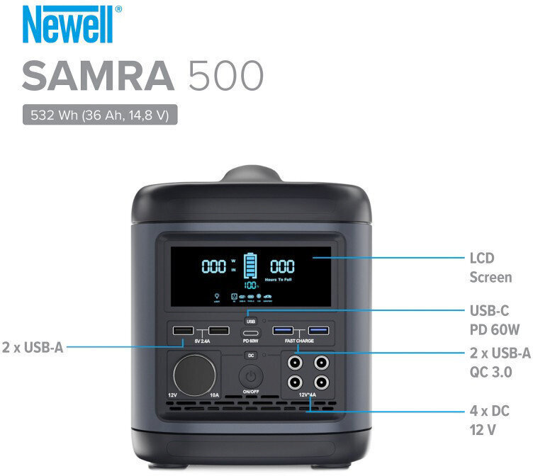 Newell Samra 500 hind ja info | Akupangad | kaup24.ee