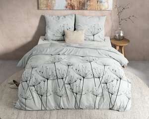 Flanellist voodipesukomplekt Jaelyn, 200x220 cm,helehall hind ja info | Voodipesu | kaup24.ee