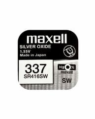 Patareid Maxell 337 / SR416, 10 tk hind ja info | MAXELL Sanitaartehnika, remont, küte | kaup24.ee