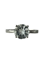 Серебряное кольцо с Sky топазом цена и информация | Кольцо | kaup24.ee