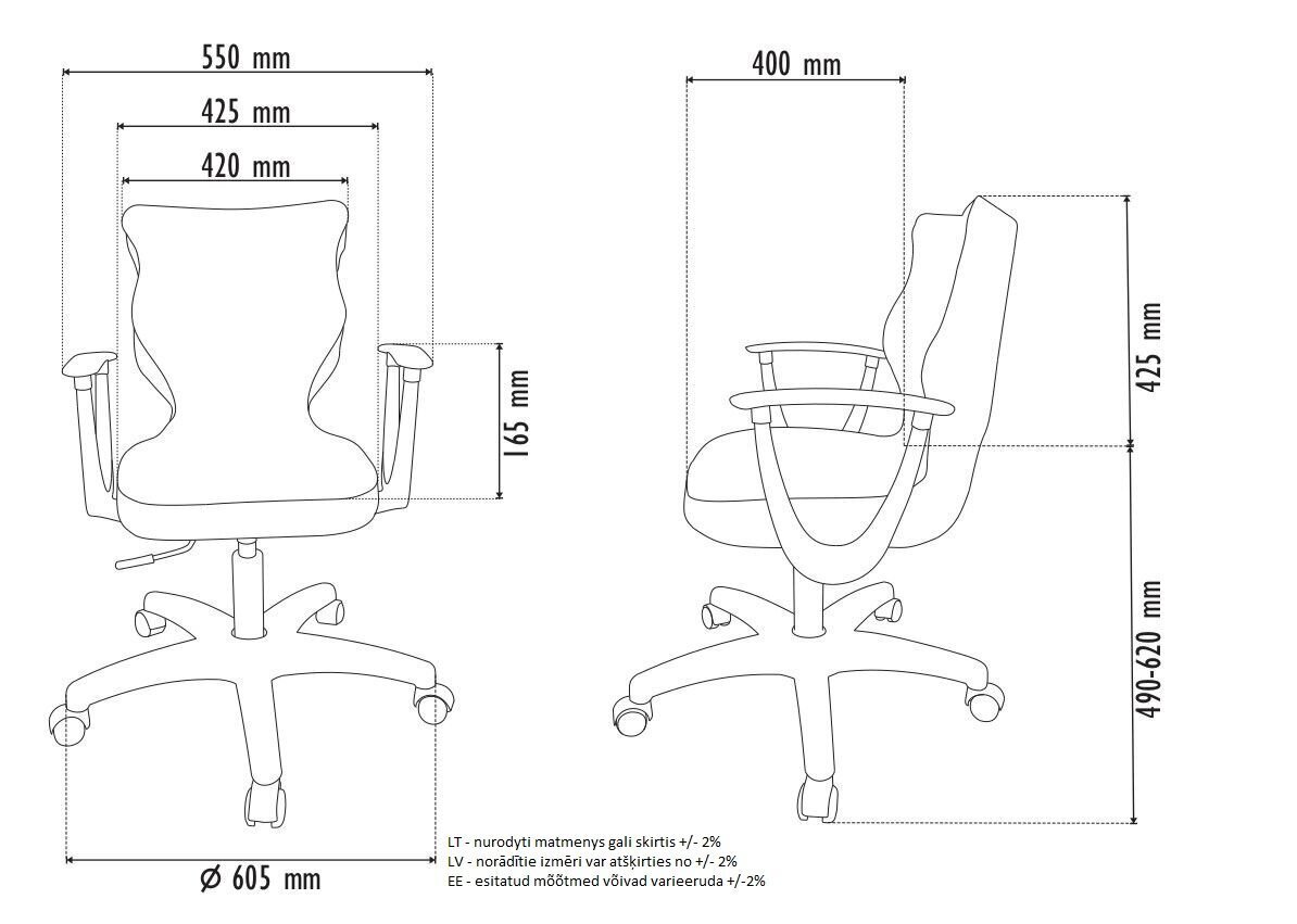 Lastetool Petit BA6, sinine/valge hind ja info | Kontoritoolid | kaup24.ee