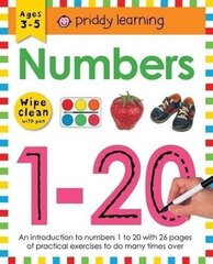 Numbers 1-20: Wipe Clean Workbooks hind ja info | Väikelaste raamatud | kaup24.ee