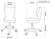 Laste tool Petit AA4, punane/valge hind ja info | Kontoritoolid | kaup24.ee