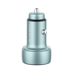 Foneng C18 car charger 1xUSB-A i 1xUSB-C 2.4A, 48W (gray) цена и информация | Зарядные устройства для телефонов | kaup24.ee