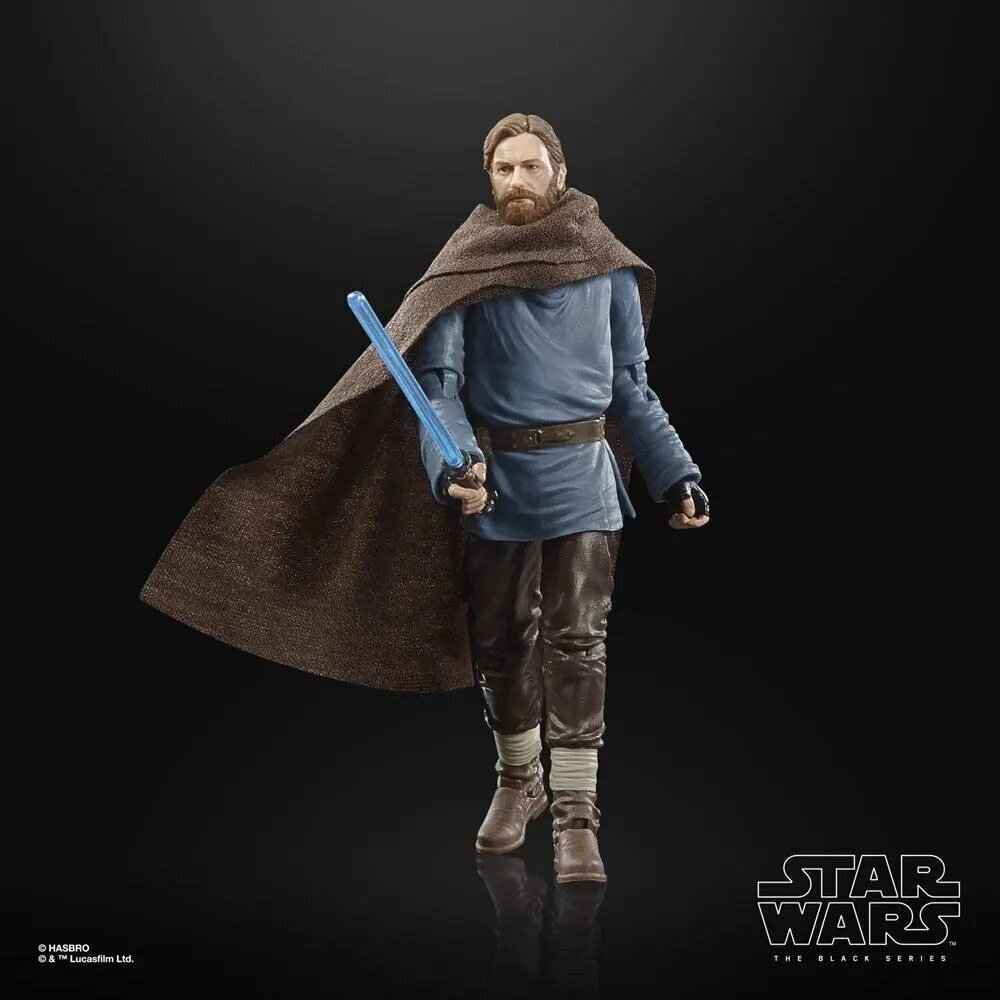 Tähtede sõda: Obi-Wan Kenobi must seeria tegevusnäitaja 2022 Ben Kenobi (Tibidon Station) 15 cm цена и информация | Poiste mänguasjad | kaup24.ee