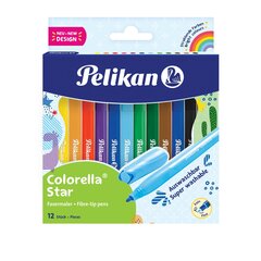 Viltpliiatsid Pelikan Colorella Star, 12 tk hind ja info | Kunstitarbed, voolimise tarvikud | kaup24.ee