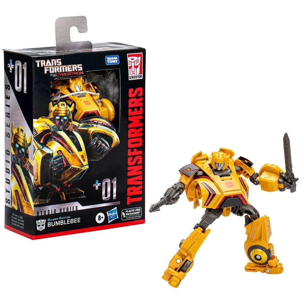 Transformers Generations Studio Series Deluxe klassi tegevusjoonis Gamer Edition Kimalane 11 cm цена и информация | Poiste mänguasjad | kaup24.ee