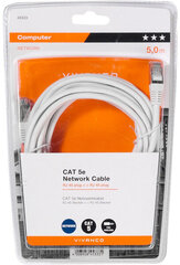 Кабель Vivanco Ethernet-кабель CAT 5e, 5 м (45333) цена и информация | Кабели и провода | kaup24.ee