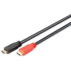 Digitus HDMI > HDMI (ST-ST) DIGITUS 15m Must hind ja info | Kaablid ja juhtmed | kaup24.ee