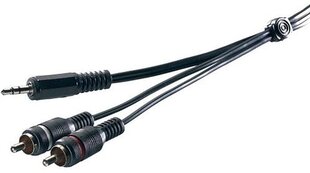 Vivanco kaabel Promostick 3,5mm - 2xRCA 1,5m (19320) цена и информация | Кабели и провода | kaup24.ee