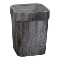 Хозяйственное мусорное ведро из серого имитированного дерева, 14 л цена и информация | Мусорные баки | kaup24.ee