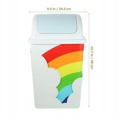 Rainbow väike prügikast 10l hind ja info | Prügikastid | kaup24.ee