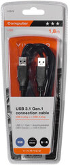 Vivanco kaabel USB 3.1 USB-A - USB-A 1,8m (45249) hind ja info | Kaablid ja juhtmed | kaup24.ee