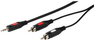 Vivanco kaabel 3,5mm - 2xRCA 2,5m (46031) цена и информация | Кабели и провода | kaup24.ee