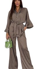 Пижама со штанами для женщин Dona, коричневый цена и информация | Женские пижамы, ночнушки | kaup24.ee