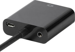 Адаптер Vivanco HDMI - VGA 0.1м (45493) цена и информация | Адаптеры и USB-hub | kaup24.ee