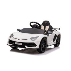 Детский электромобиль Lamborghini Aventador SVJ, белый цена и информация | Электромобили для детей | kaup24.ee