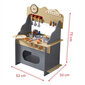 Puidust mänguköök 10 tarvikuga цена и информация | Tüdrukute mänguasjad | kaup24.ee