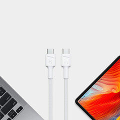 Kabelis Green Cell USB Type-C Male - USB Type-C Male PowerStream with Fast Charging 60W 30cm цена и информация | Кабели для телефонов | kaup24.ee