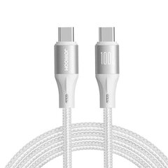 USB кабель Joyroom SA25-CC5 USB-C to USB-C 100W 1.2m белый цена и информация | Кабели для телефонов | kaup24.ee