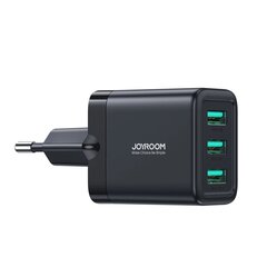 Joyroom JR-TCN02 3xUSB-A 12W 3.4A mains charger - black цена и информация | Зарядные устройства для телефонов | kaup24.ee