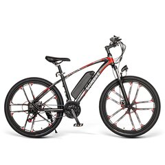 Электровелосипед Samebike MY-SM26, 26", черный, 350Вт, 8Ач цена и информация | Электровелосипеды | kaup24.ee