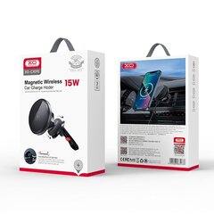 XO car holder CX015 with inductive charging black 15W цена и информация | Держатели для телефонов | kaup24.ee