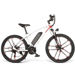 Электровелосипед Samebike MY-SM26, 2", белый, 350Вт, 8Ач цена и информация | Электровелосипеды | kaup24.ee