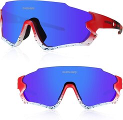 Queshark HD polariseeritud päikeseprillid UV-kaitsega цена и информация | Спортивные очки | kaup24.ee