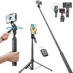 XXL bluetooth selfie stick statiiviga, 2 m LIVMAN C05 hind ja info | Selfie sticks | kaup24.ee