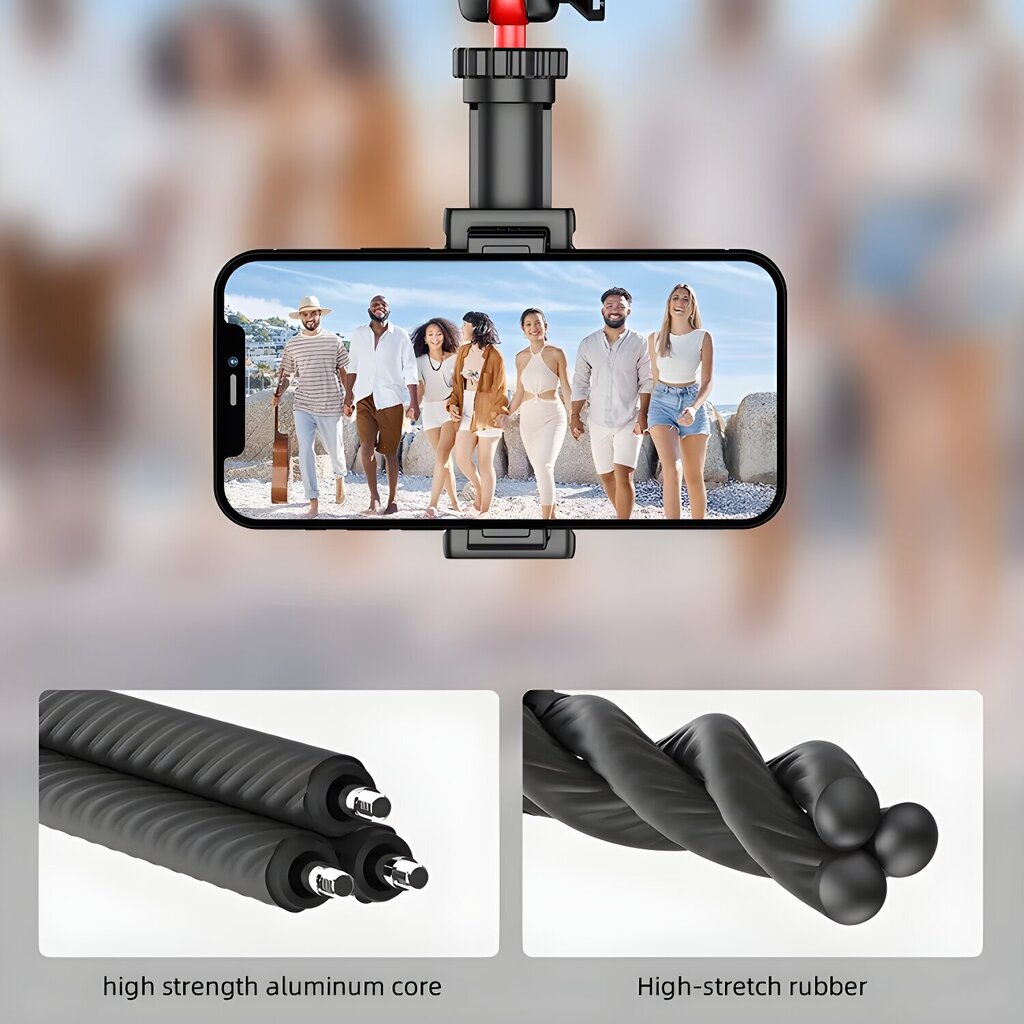 Paindlik selfie stick ja statiiv puldiga LIVMAN C03 hind ja info | Selfie sticks | kaup24.ee