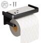 Teibitav/keeratav tualettpaberi rulli hoidja riiuliga LIVMAN hind ja info | Vannitoa sisustuselemendid ja aksessuaarid | kaup24.ee