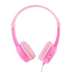 BuddyPhones kids headphones wired Travel (Pink) цена и информация | Наушники | kaup24.ee