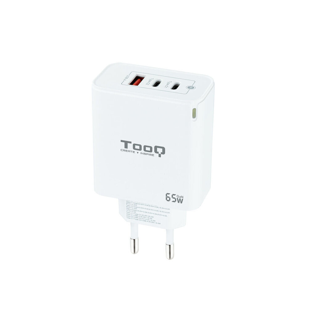 TooQ TQWC-GANQC2PD65WT hind ja info | Mobiiltelefonide laadijad | kaup24.ee