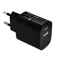 Сетевое зарядное устройство LEOTEC PD Чёрный 20 W цена и информация | Зарядные устройства для телефонов | kaup24.ee