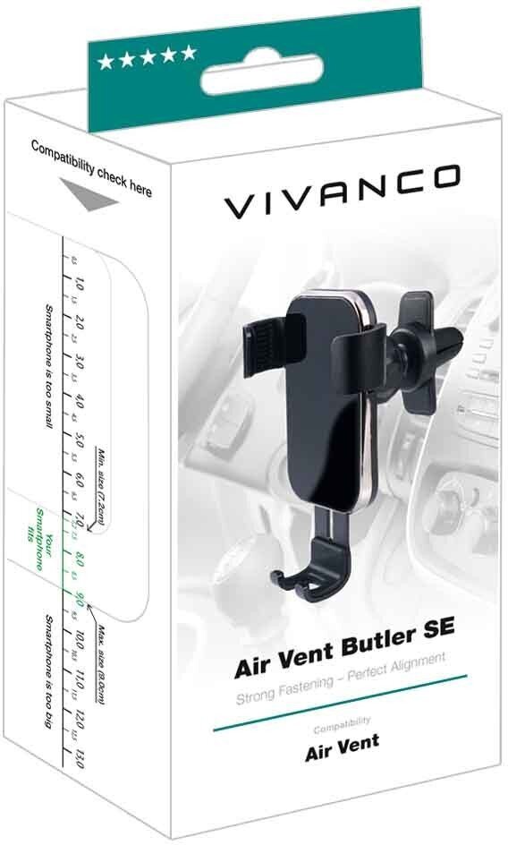 Vivanco Air Vent Butler SE цена и информация | Mobiiltelefonide hoidjad | kaup24.ee