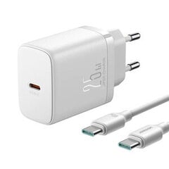 Сетевая зарядка Joyroom JR-TCF11 USB-C 25W белая цена и информация | Зарядные устройства для телефонов | kaup24.ee