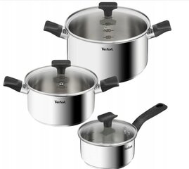 Tefal pottide ja pannide komplekt Ingenio Delicious B925S655 B8180555, 16/20/24/26 cm, 7 osa hind ja info | Potid ja kiirkeedupotid | kaup24.ee