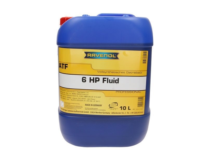 Käigukastiõli RAVENOL ATF 6HP FLUID 10L BMW цена и информация | Eriotstarbelised määrdeõlid ja -vedelikud | kaup24.ee