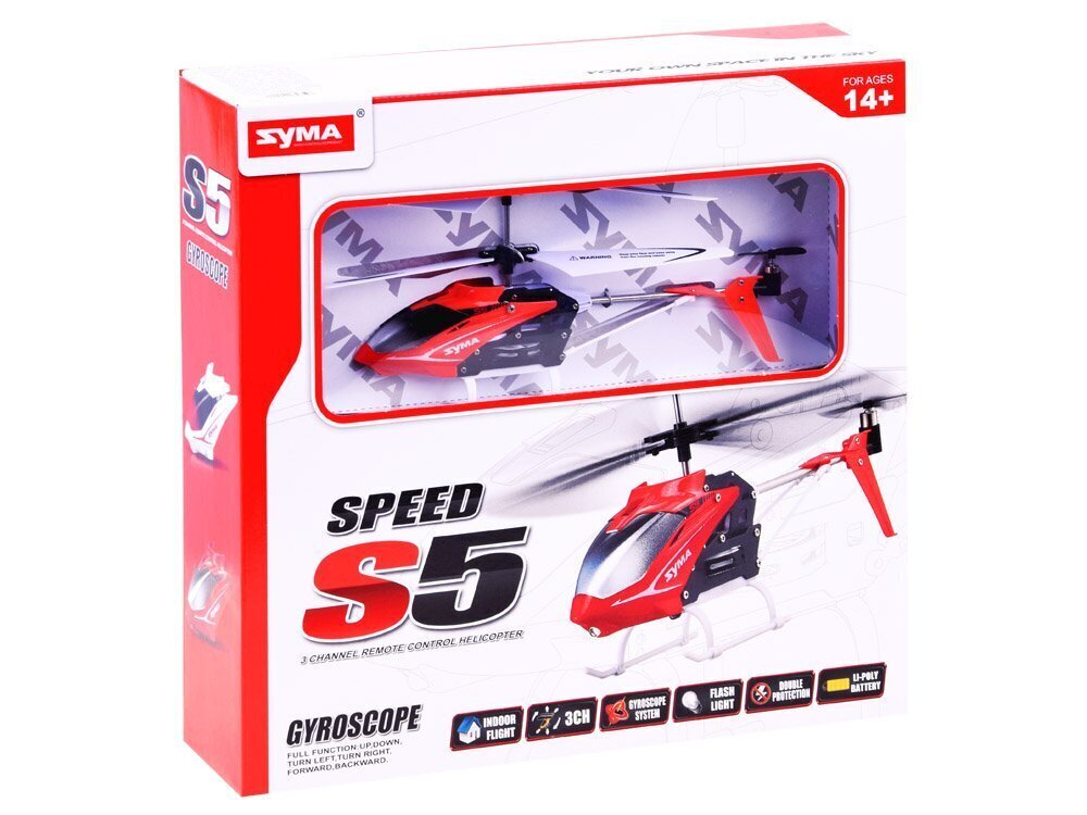 Kaugjuhitav helikopter Syma S5 Speed цена и информация | Poiste mänguasjad | kaup24.ee